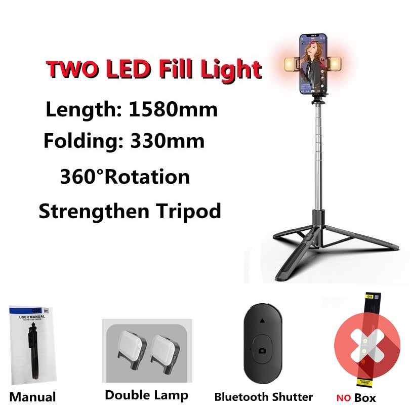 FILL LIGHT WIRELESS SELFIE STICK