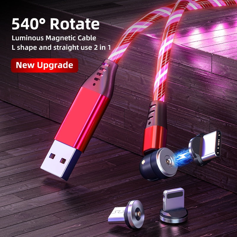 LED MAGNETIC LED CABLE WITH 540 ROTATE