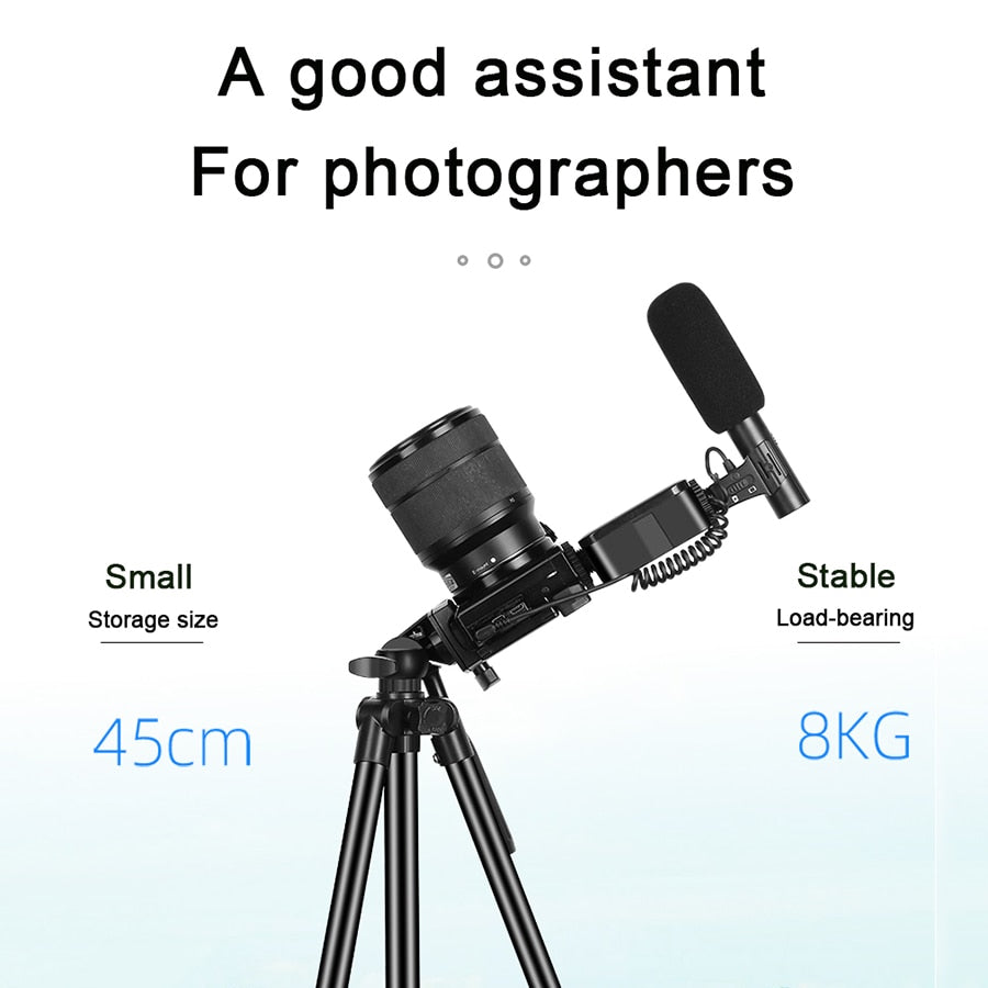 PHONE VLOGGING KIT WITH TRIPOD, REMOTE, LED LIGHT AND MICROPHONE