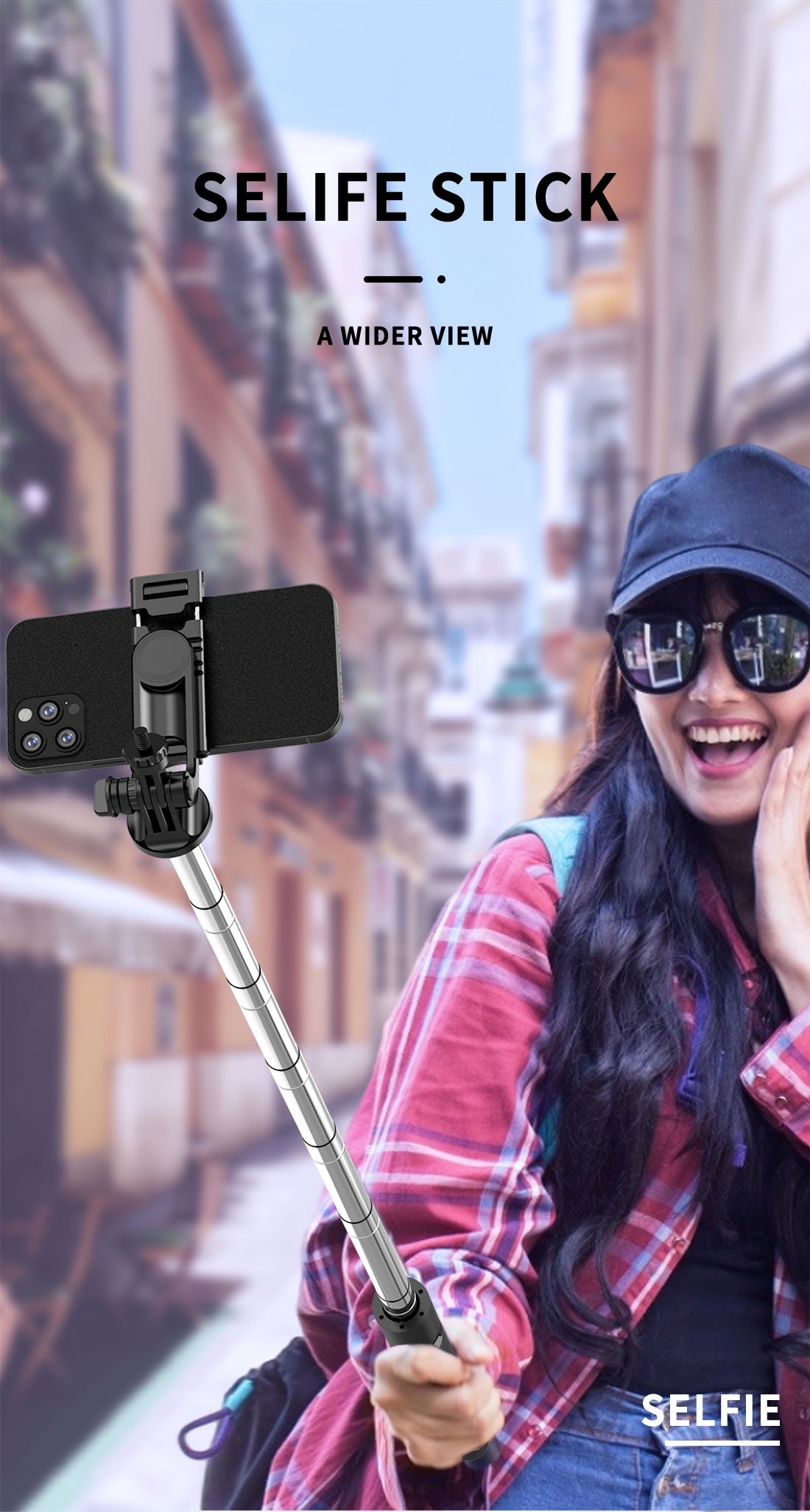 FILL LIGHT WIRELESS SELFIE STICK