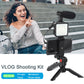 PHONE VLOGGING KIT WITH TRIPOD, REMOTE, LED LIGHT AND MICROPHONE