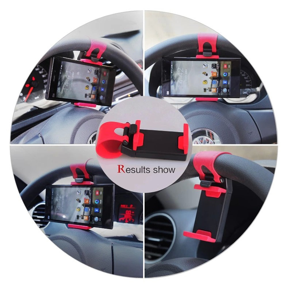 STEERING WHEEL PHONE HOLDER