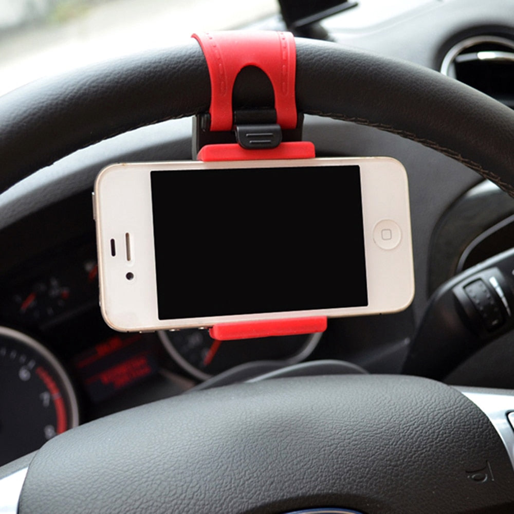 STEERING WHEEL PHONE HOLDER