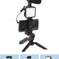 PHONE VLOGGING KIT WITH TRIPOD, REMOTE, LED LIGHT AND MICROPHONE