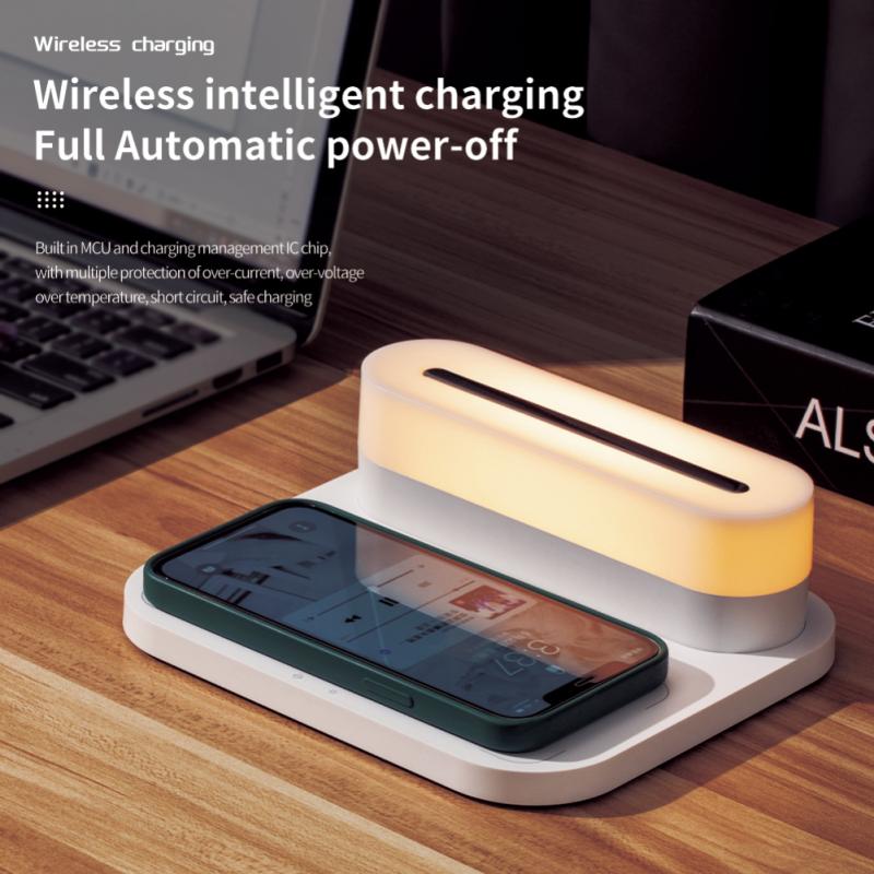 LED SMART DIMMING WIRELESS TABLE CHARGER - CLOCK OPTION AVAILABLE