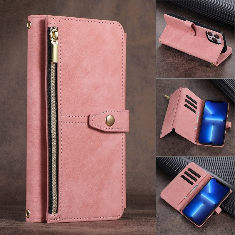 SAMSUNG LEATHER PHONE CASE WALLET