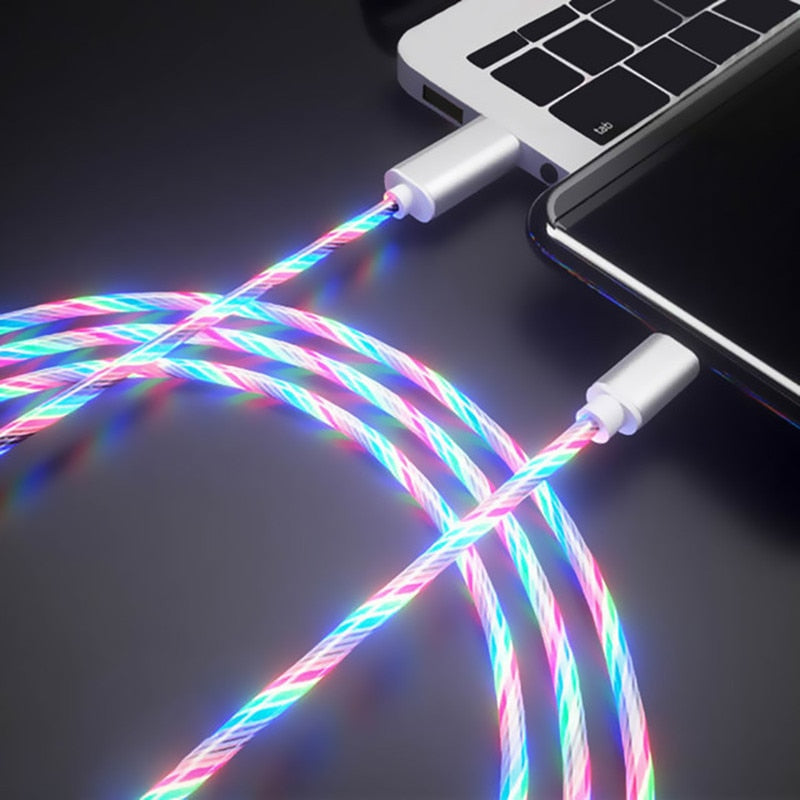 LED MICRO PHONE CABLE CHARGER