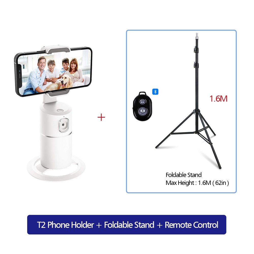 T8 AUTO TRACKING PHONE HOLDER WITH TRACKING TRIPOD