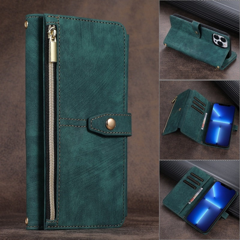 SAMSUNG LEATHER PHONE CASE WALLET