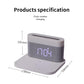 LED SMART DIMMING WIRELESS TABLE CHARGER - CLOCK OPTION AVAILABLE
